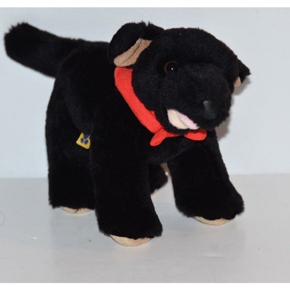 Build A Bear Promise Pets Kennel Pals Black Lab Puppy Dog 8" plush - Picture 3 of 6